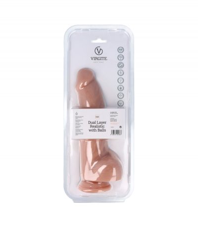 DUAL LAYER REALISTIC WITH BALLS 23.5CM R29 - Imagen 4