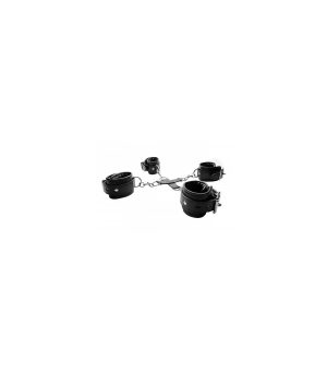 BLACK HOG-TIE HANDCUFFS