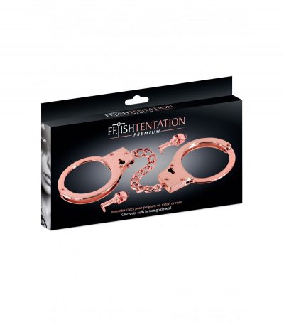 PREMIUM METAL PINK HANDCUFFS - Imagen 2