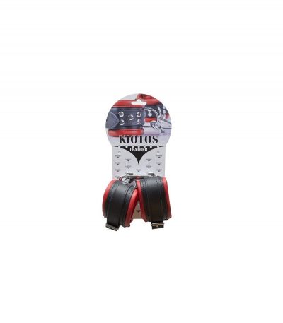 ANKLE CUFFS 5 CM RED/BLACK - Imagen 2