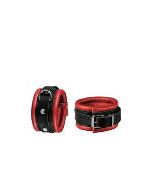 ANKLE CUFFS 5 CM RED/BLACK