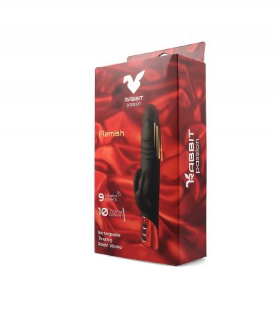 FLEMISH RECHARGEABLE ROTATING RABBIT VIBRATOR - Imagen 2