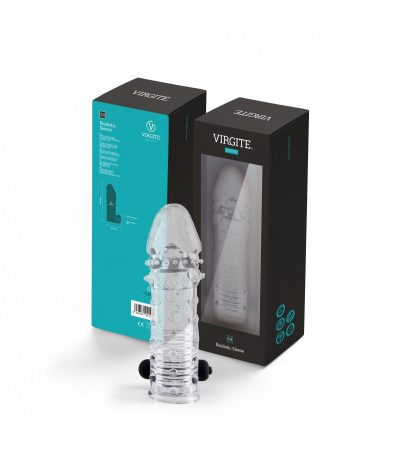 REALISTIC PENIS SHEATH S11 TRANSPARENT 15'5 CM W/ VIBRATION - Imagen 4