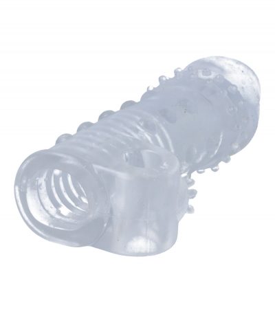 REALISTIC PENIS SHEATH S11 TRANSPARENT 15'5 CM W/ VIBRATION - Imagen 5