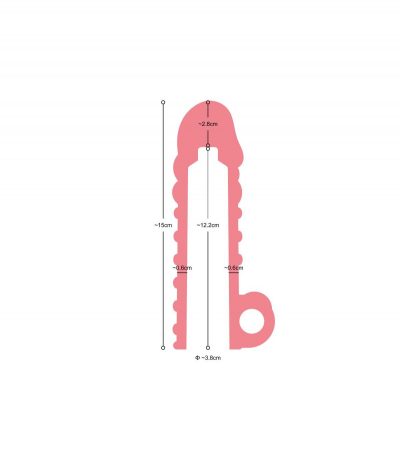 REALISTIC PENIS SHEATH S11 TRANSPARENT 15'5 CM W/ VIBRATION - Imagen 6