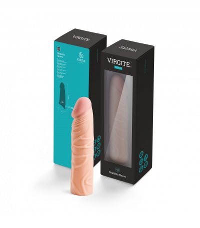 REALISTIC PENIS SHEATH S1 FLESH 16'5 CM - Imagen 4