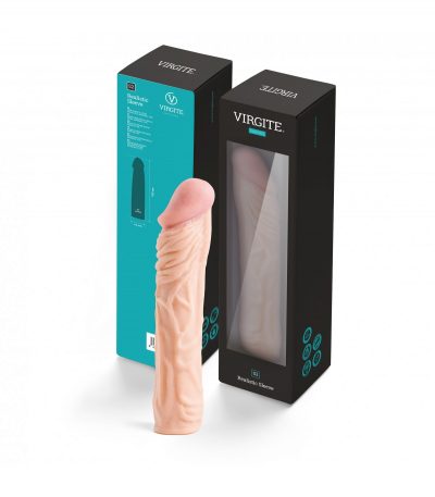 REALISTIC PENIS SHEATH S2 FLESH 19.5 CM - Imagen 4