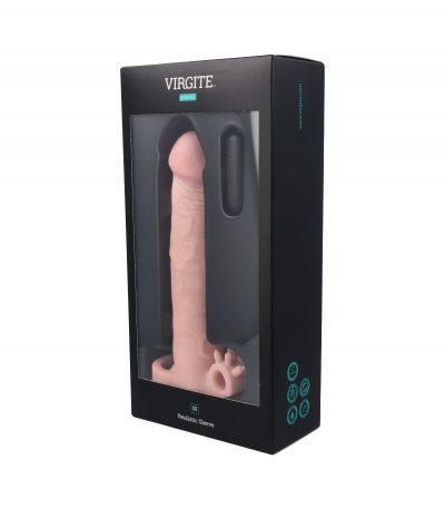 REALISTIC PENIS SHEATH S5 FLESH 19 CM W/ VIBRATION - Imagen 2