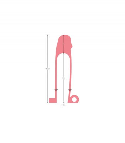 REALISTIC PENIS SHEATH S5 FLESH 19 CM W/ VIBRATION - Imagen 7