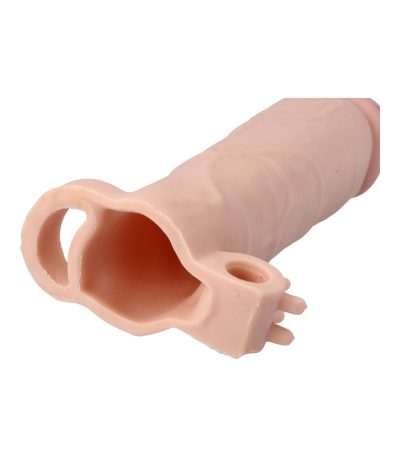 REALISTIC PENIS SHEATH S6 FLESH 21 CM W/ VIBRATION - Imagen 6