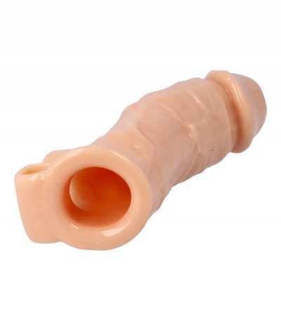 REALISTIC PENIS SHEATH S7 FLESH 21 CM W/ VIBRATION - Imagen 4
