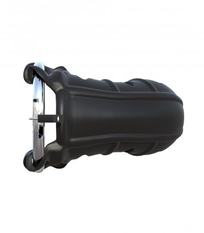 HARDCORE SILICONE COCK BLOCKER BLACK - Imagen 7