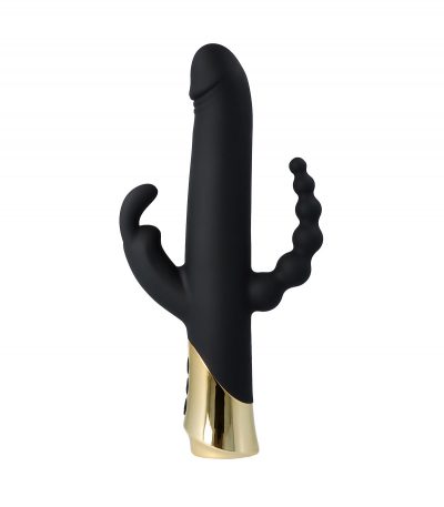 HARLEQUIN RECHARGEABLE RABBIT VIBRATOR WITH GYRATING DILDO SHAPE - Imagen 4