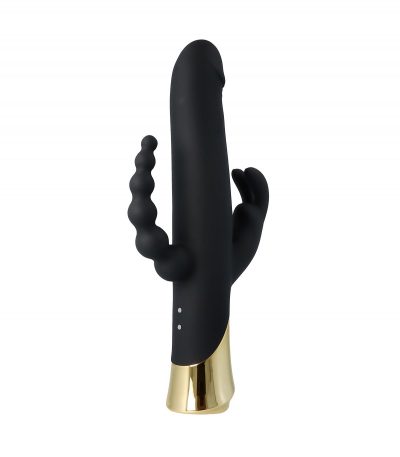 HARLEQUIN RECHARGEABLE RABBIT VIBRATOR WITH GYRATING DILDO SHAPE - Imagen 8