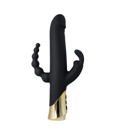 HARLEQUIN RECHARGEABLE RABBIT VIBRATOR WITH GYRATING DILDO SHAPE - Imagen 9
