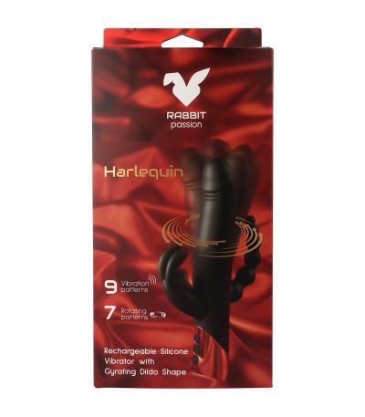 HARLEQUIN RECHARGEABLE RABBIT VIBRATOR WITH GYRATING DILDO SHAPE - Imagen 11