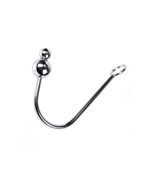 STEEL HOOK 40 CM DOUBLE SMALL BALL