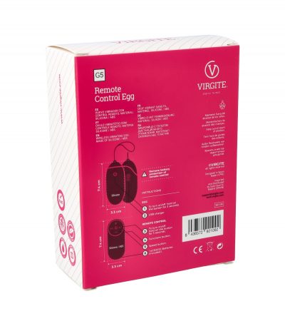 G5 RECHARGEABLE PURPLE VIBRATING EGG - Imagen 6