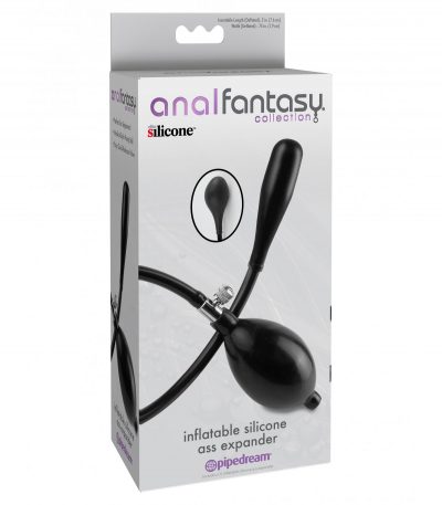 INFLATABLE SILICONE ASS EXPANDER BLACK - Imagen 2