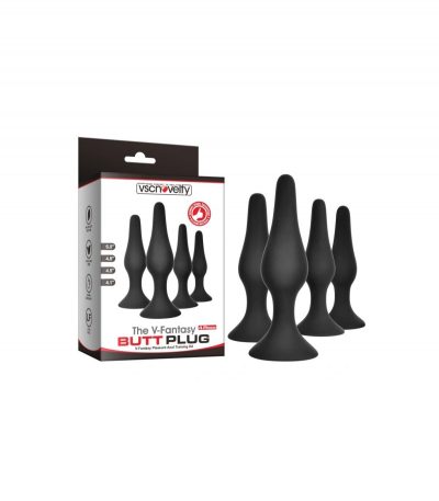 ANAL KIT X 4 SILICONE V-FANTASY BLACK - Imagen 4