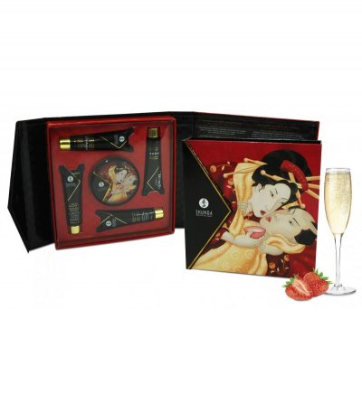 SHUNGA SECRET GEISHA STRAWBERRY CHAMPAGNE KIT - Imagen 2