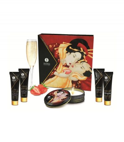 SHUNGA SECRET GEISHA STRAWBERRY CHAMPAGNE KIT - Imagen 3
