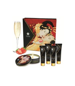 SHUNGA SECRET GEISHA STRAWBERRY CHAMPAGNE KIT