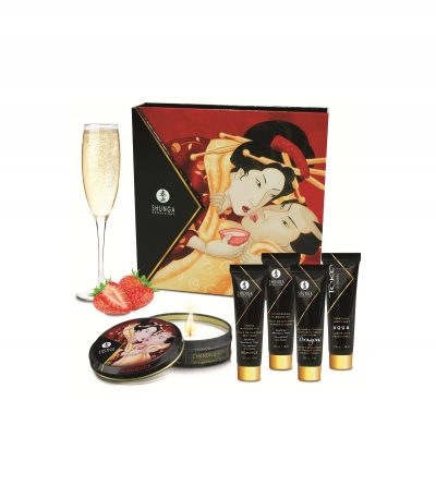 SHUNGA SECRET GEISHA STRAWBERRY CHAMPAGNE KIT