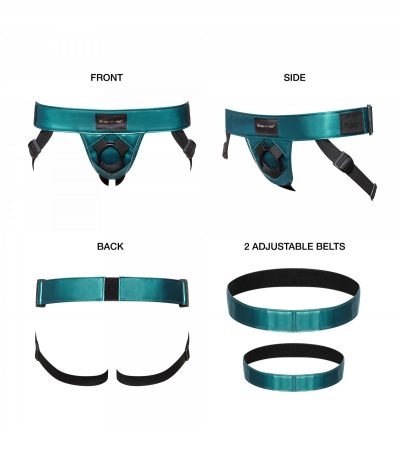 LEATHERETTE HARNESS CURIOUS - METALLIC GREEN - Imagen 4