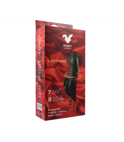 LIONHEAD RECHARGEABLE THRUSTING AND ROTATING RABBIT VIBRATOR - Imagen 12