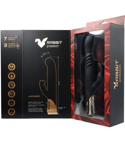 LIONHEAD RECHARGEABLE THRUSTING AND ROTATING RABBIT VIBRATOR - Imagen 13
