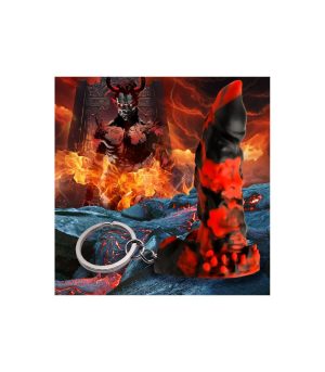 FIRE DEMON SILICONE KEYCHAIN