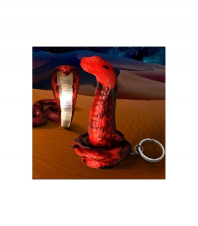 KING COBRA SILICONE KEYCHAIN