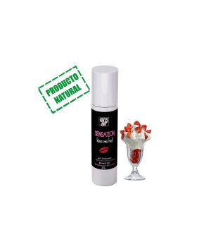 NATURAL LUBRICANT KISS ME HOT STRAWBERRIES WITH CREAM 50 ML.