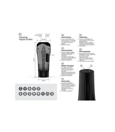 M2 MASTURBATOR VIBRATOR USB VAGINA FLESH - Imagen 9