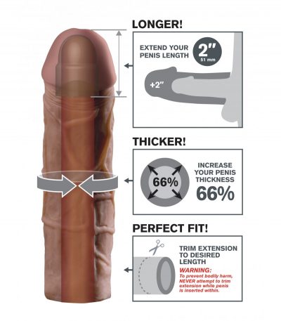 MEGA 2" EXTENSION BROWN - Imagen 3