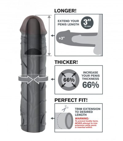 MEGA 3" EXTENSION BLACK - Imagen 4