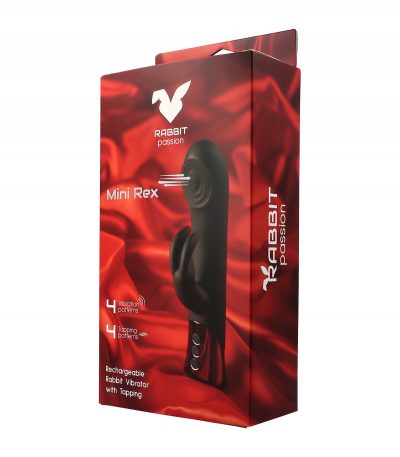 MINI REX RECHARGEABLE RABBIT VIBRATOR WITH TAPPING - Imagen 2