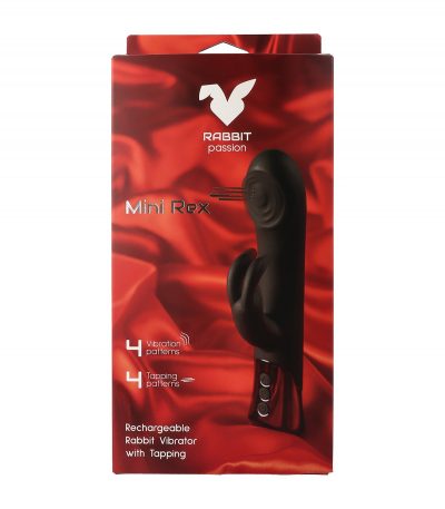 MINI REX RECHARGEABLE RABBIT VIBRATOR WITH TAPPING - Imagen 6