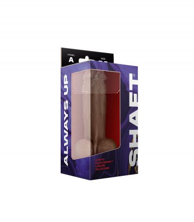 MODEL A 7.5" LIQUIDE SILICONE DONG W/BALLS - OAK - Imagen 2