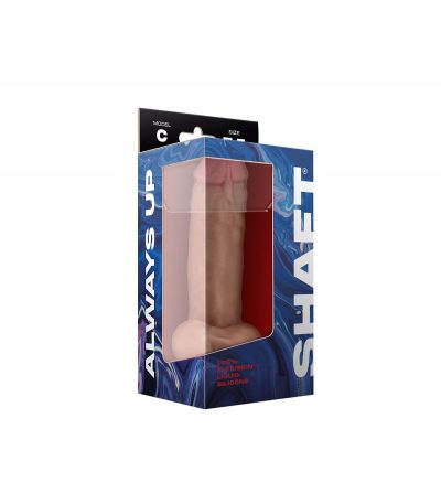MODEL C 7.5" LIQUIDE SILICONE DONG W/BALLS - PINE - Imagen 2