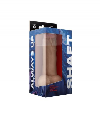 MODEL C 8.5" LIQUIDE SILICONE DONG W/BALLS - PINE - Imagen 2