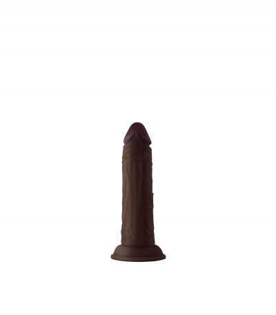 MODEL J 5.5" LIQUID SILICONE DONG - MAHOGANY - Imagen 3