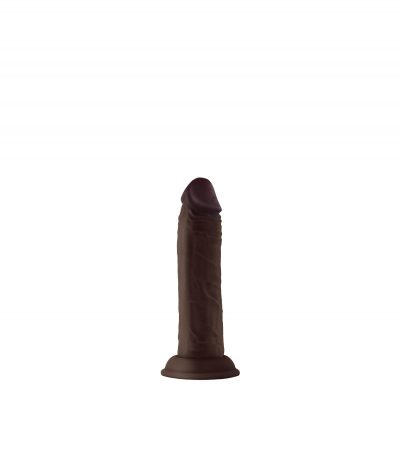 MODEL J 5.5" LIQUID SILICONE DONG - MAHOGANY - Imagen 5