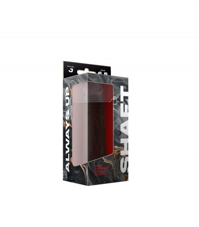 MODEL J 6.5" LIQUIDE SILICONE DONG - MAHOGANY - Imagen 2