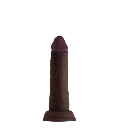 MODEL J 6.5" LIQUIDE SILICONE DONG - MAHOGANY
