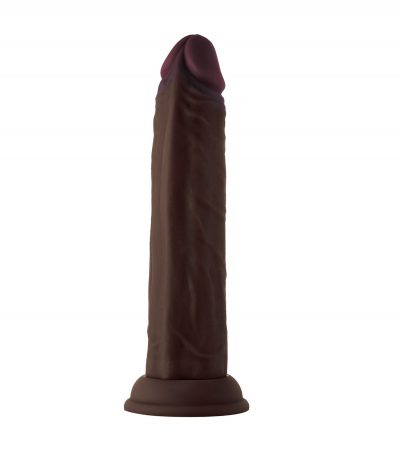 MODEL J 8.5" LIQUIDE SILICONE DONG - MAHOGANY - Imagen 3