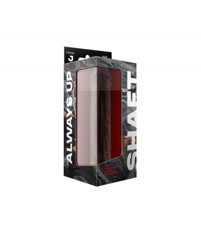 MODEL J 9.5" LIQUID SILICONE DONG - MAHOGANY - Imagen 2