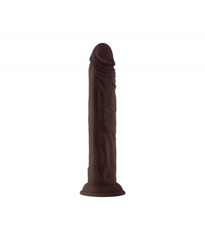 MODEL J 9.5" LIQUID SILICONE DONG - MAHOGANY - Imagen 6