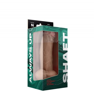 MODEL N 8.5" LIQUIDE SILICONE DONG W/BALLS - PINE - Imagen 2